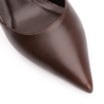 Scarpin Couro Marrom Escuro - imagem 6