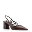 Scarpin Couro Marrom Escuro - imagem 1