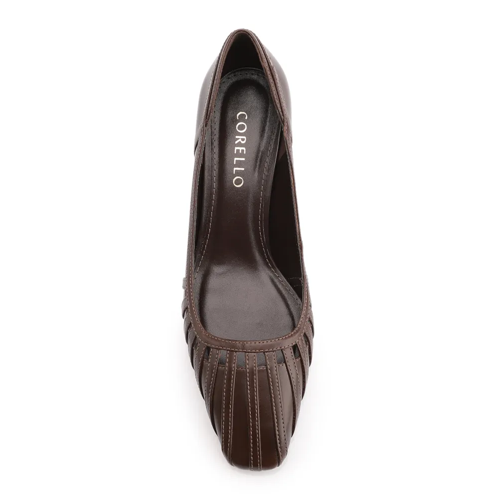 Scarpin Couro Marrom Escuro - imagem 5