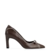 Scarpin Couro Marrom/Off White - imagem 3