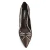 Scarpin Couro Marrom/Off White - imagem 6