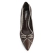 Scarpin Couro Marrom/Off White - imagem 6