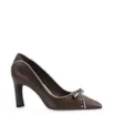 Scarpin Couro Marrom/Off White - imagem 1