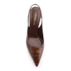 Scarpin Couro Maxi Croco Marrom - imagem 6