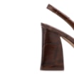 Scarpin Couro Maxi Croco Marrom - imagem 8