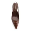 Scarpin Couro Maxi Croco Marrom - imagem 6