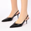Scarpin Couro Maxi Croco Preto - imagem 2