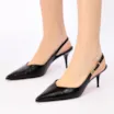 Scarpin Couro Maxi Croco Preto - imagem 2
