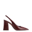 Scarpin Couro Maxi Croco Vinho - imagem 3