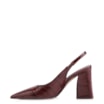 Scarpin Couro Maxi Croco Vinho - imagem 5