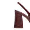 Scarpin Couro Maxi Croco Vinho - imagem 8