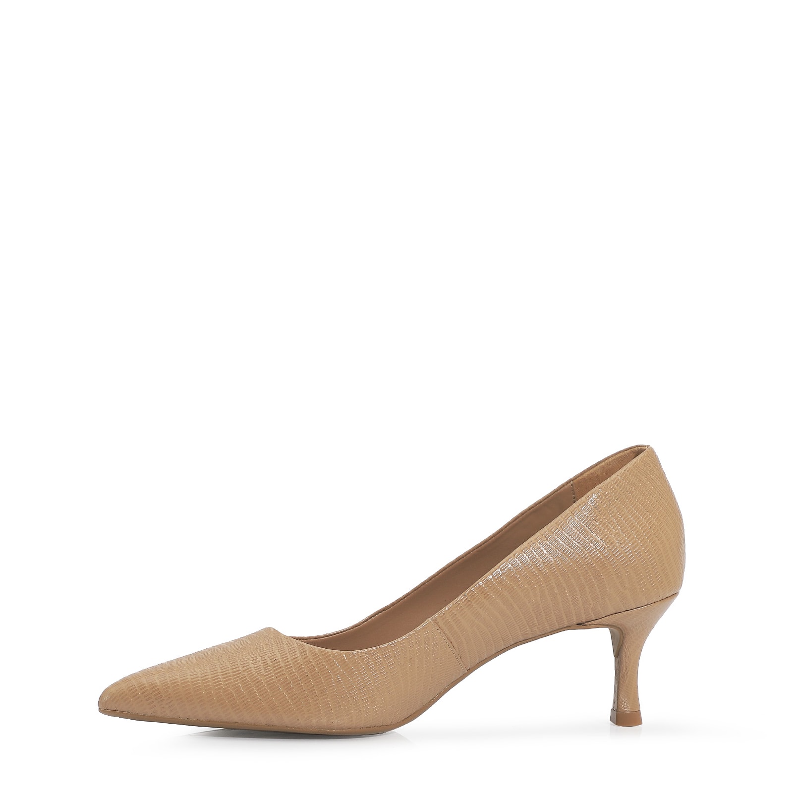 Scarpin Couro New Lezard Lotus