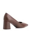 Scarpin Couro New Lezard Marrom Escuro - imagem 4