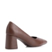 Scarpin Couro New Lezard Marrom Escuro - imagem 4