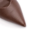 Scarpin Couro New Lezard Marrom Escuro - imagem 7