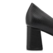 Scarpin Couro New Lezard Preto - imagem 8
