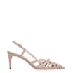 Scarpin Couro Nobuck Bege - imagem 3