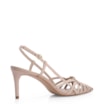 Scarpin Couro Nobuck Bege - imagem 4