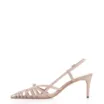 Scarpin Couro Nobuck Bege - imagem 5