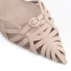 Scarpin Couro Nobuck Bege - imagem 7