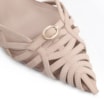 Scarpin Couro Nobuck Bege - imagem 7