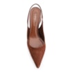 Scarpin Couro Nobuck Marrom - imagem 5