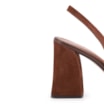 Scarpin Couro Nobuck Marrom - imagem 7