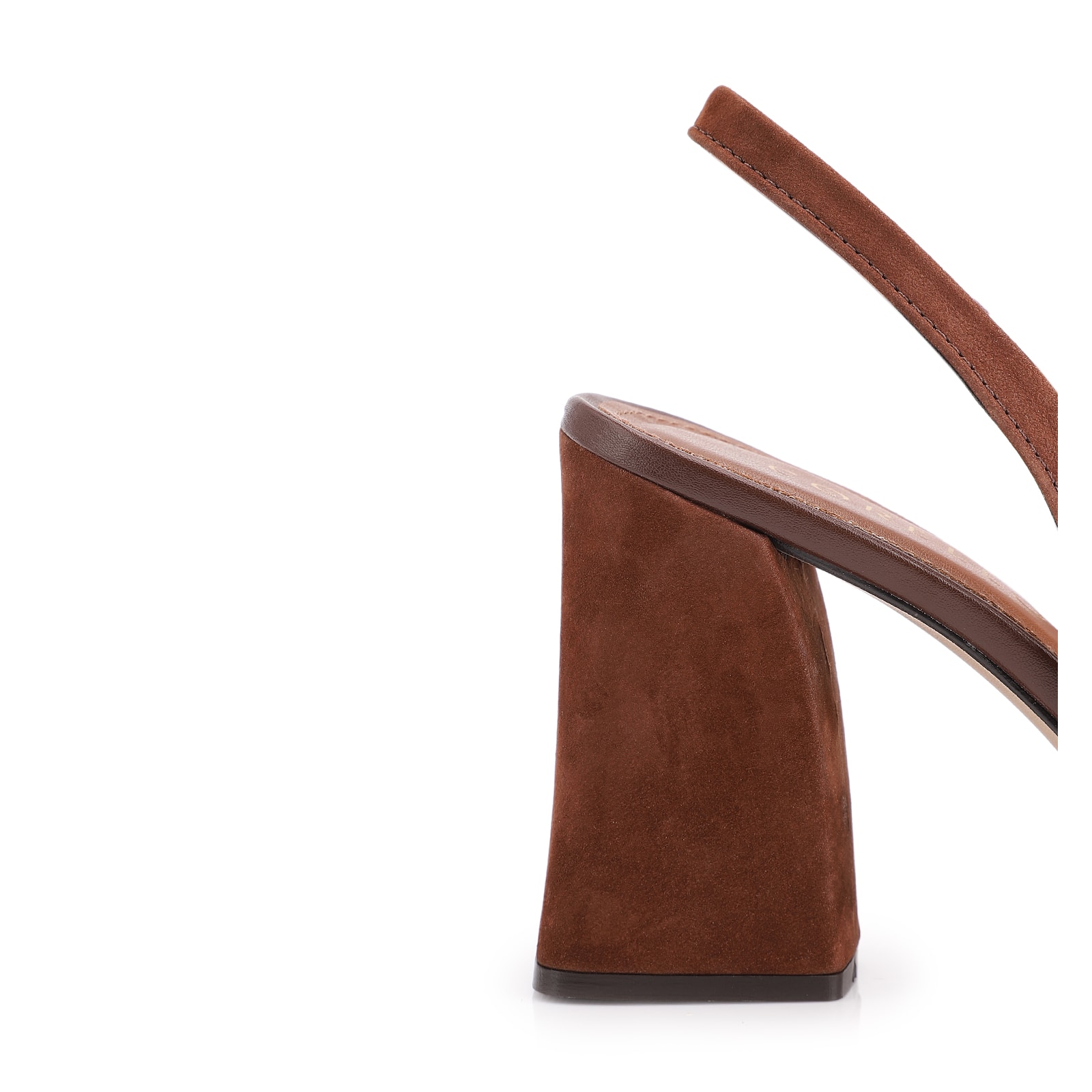 Scarpin Couro Nobuck Marrom
