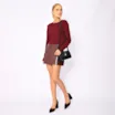 Scarpin Couro Nobuck Preto/Tela Preto - imagem 9