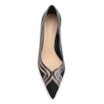 Scarpin Couro Nobuck Preto/Tela/Verniz Preto - imagem 5
