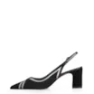 Scarpin Couro Nobuck Preto/Tela/Verniz Preto - imagem 4