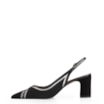 Scarpin Couro Nobuck Preto/Tela/Verniz Preto - imagem 4