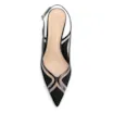 Scarpin Couro Nobuck Preto/Tela/Verniz Preto - imagem 5