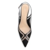 Scarpin Couro Nobuck Preto/Tela/Verniz Preto - imagem 5