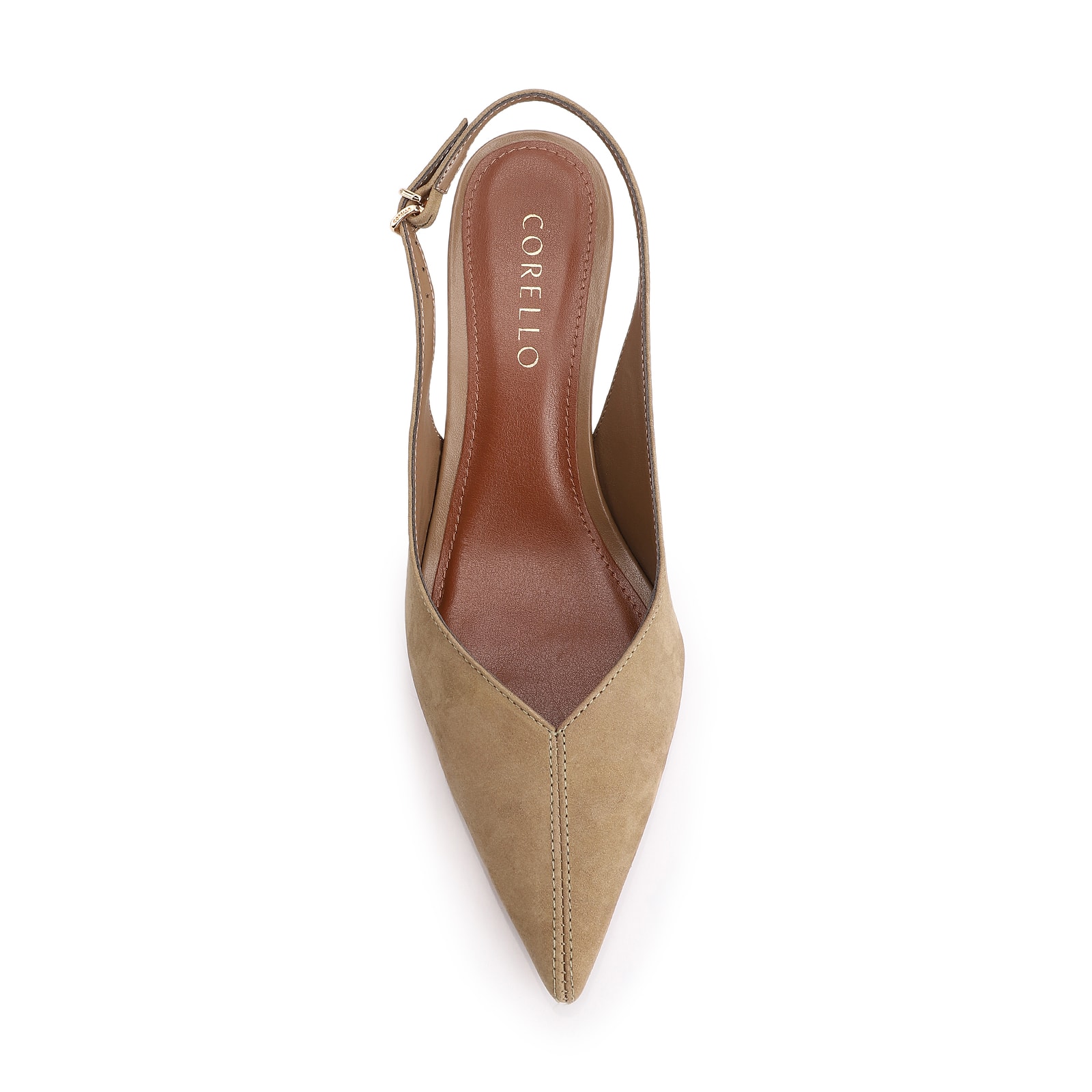 Scarpin Couro Nobuck Verde