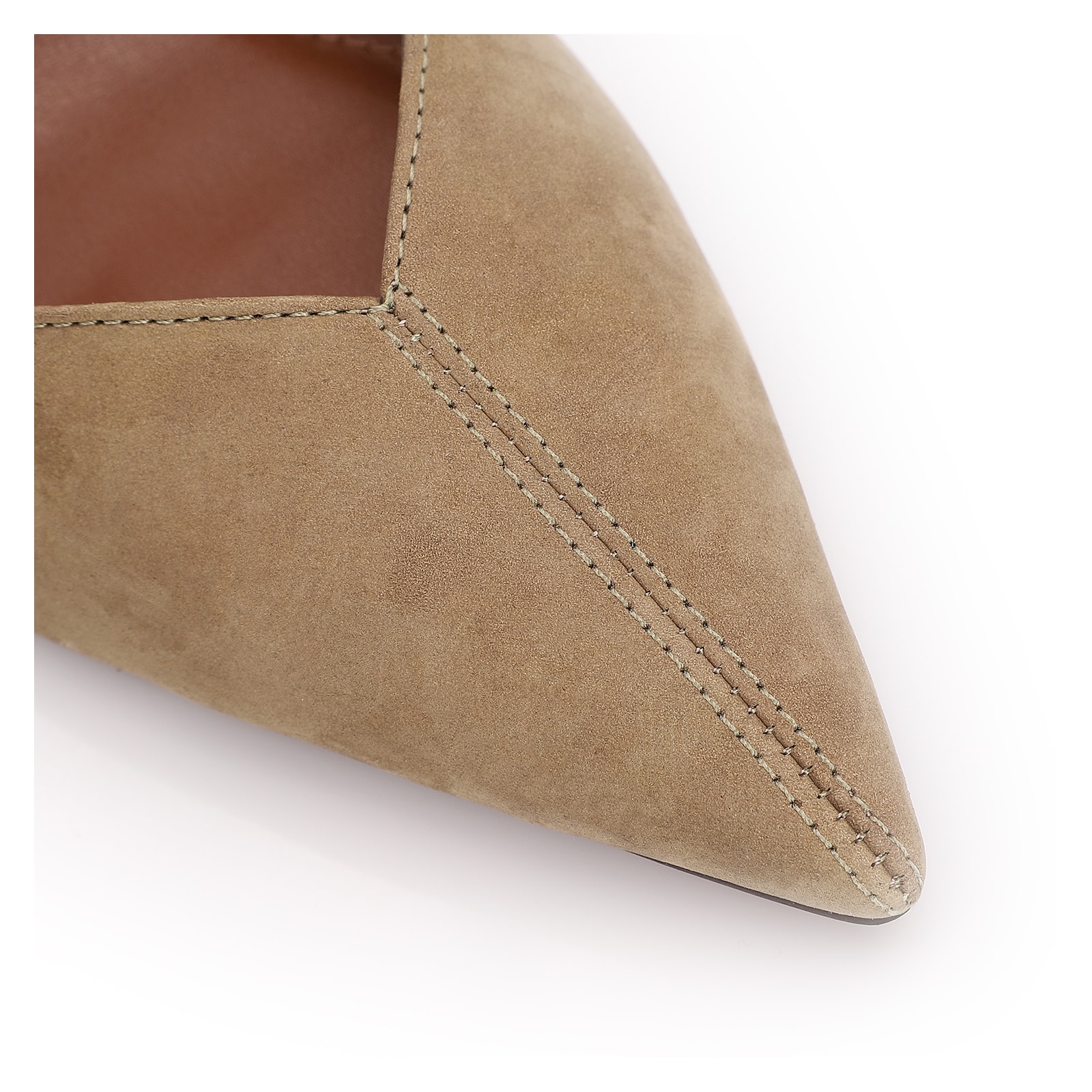 Scarpin Couro Nobuck Verde