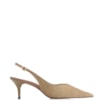Scarpin Couro Nobuck Verde - imagem 2