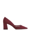 Scarpin Couro Nobuck Vinho - imagem 3