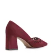 Scarpin Couro Nobuck Vinho - imagem 4