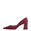 Scarpin Couro Nobuck Vinho - imagem 5