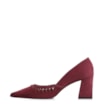 Scarpin Couro Nobuck Vinho - imagem 5