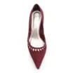 Scarpin Couro Nobuck Vinho - imagem 6