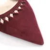 Scarpin Couro Nobuck Vinho - imagem 7