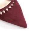 Scarpin Couro Nobuck Vinho - imagem 7