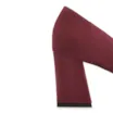 Scarpin Couro Nobuck Vinho - imagem 8