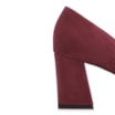 Scarpin Couro Nobuck Vinho - imagem 8