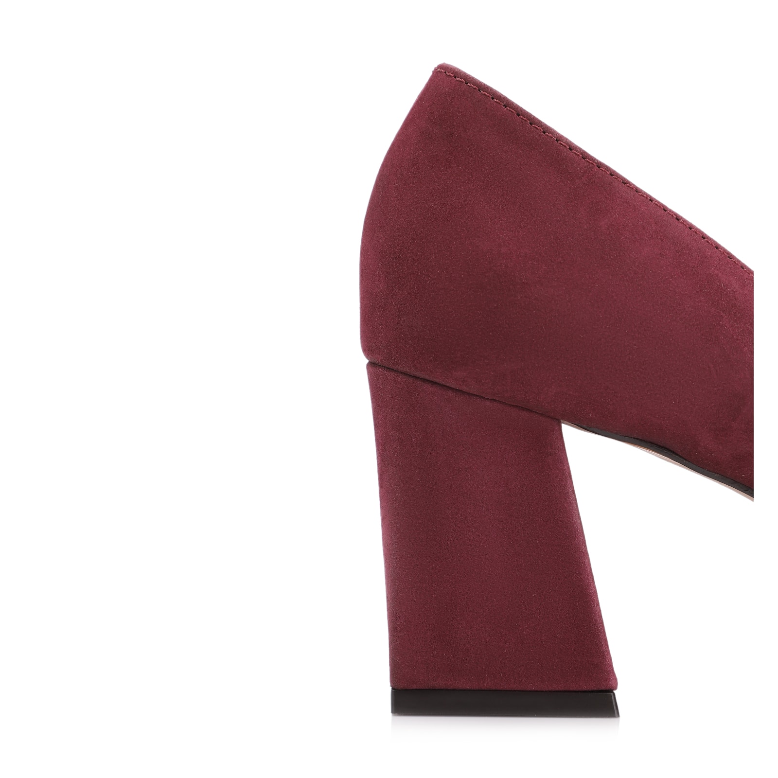 Scarpin Couro Nobuck Vinho