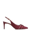 Scarpin Couro Nobuck Vinho - imagem 3