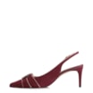 Scarpin Couro Nobuck Vinho - imagem 5