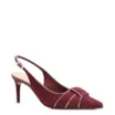 Scarpin Couro Nobuck Vinho - imagem 1